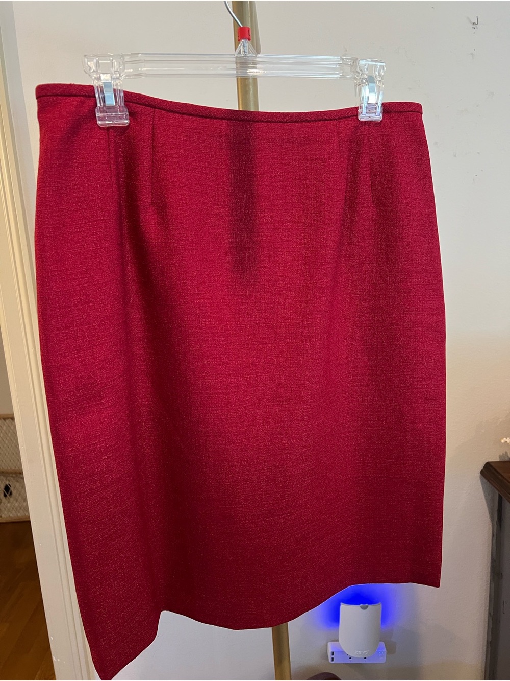 Le Suit Classic Red Pencil Skirt - Women